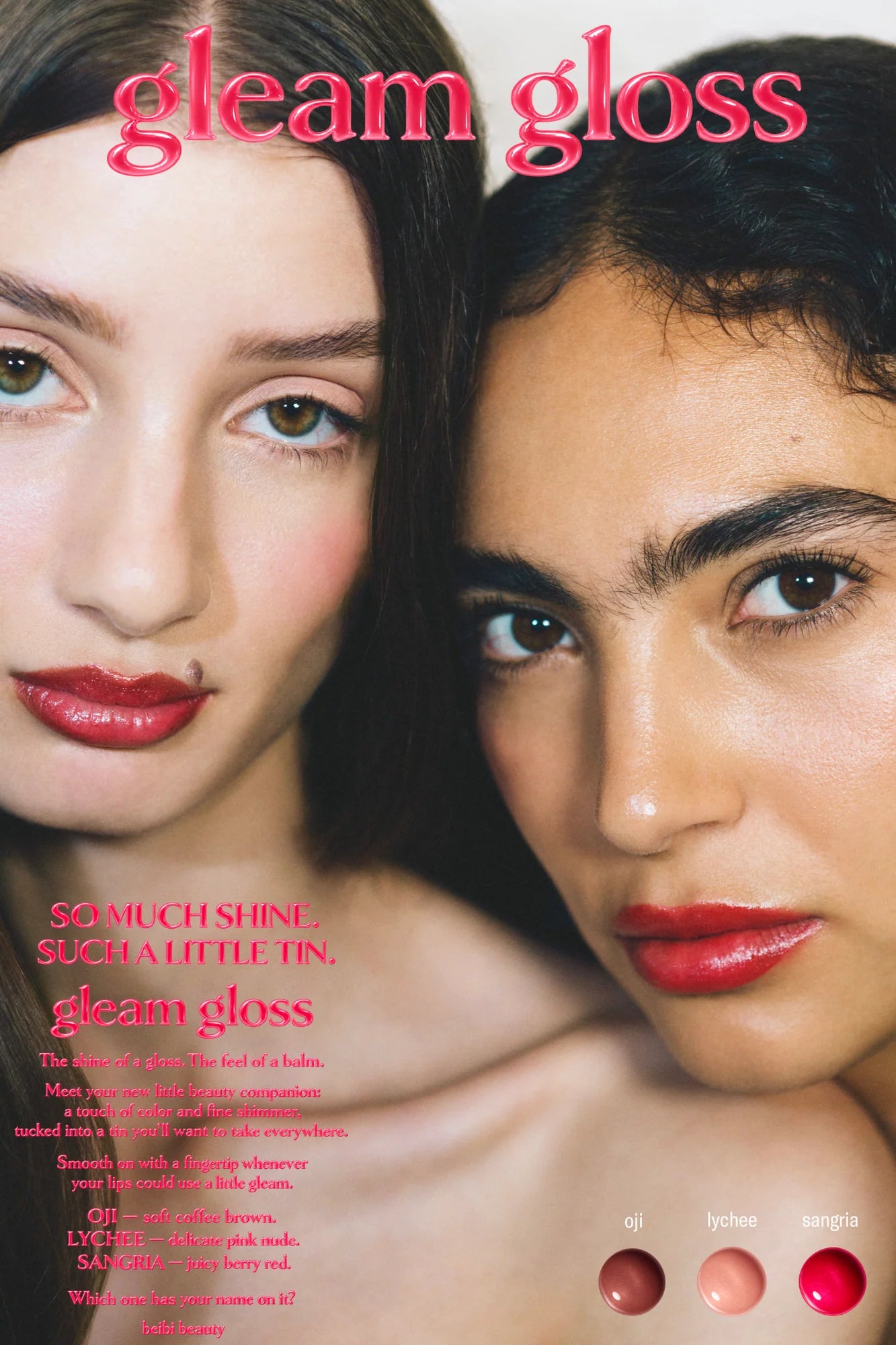 Campaña Gleam Gloss de Beibi Beauty